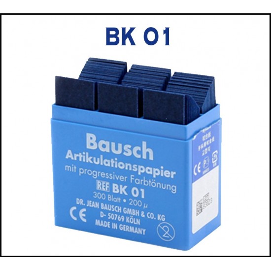 Articulating Paper in Dispenser Box 200 Microns BK 01 BAUSCH Articulating Papers Rs.11,703.38