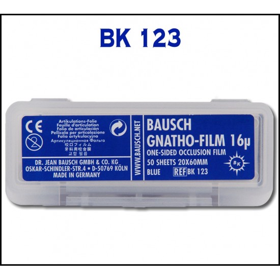 Gnatho Film 16 Micron One Sided Wide BK 123 BAUSCH Articulating Papers Rs.530.46