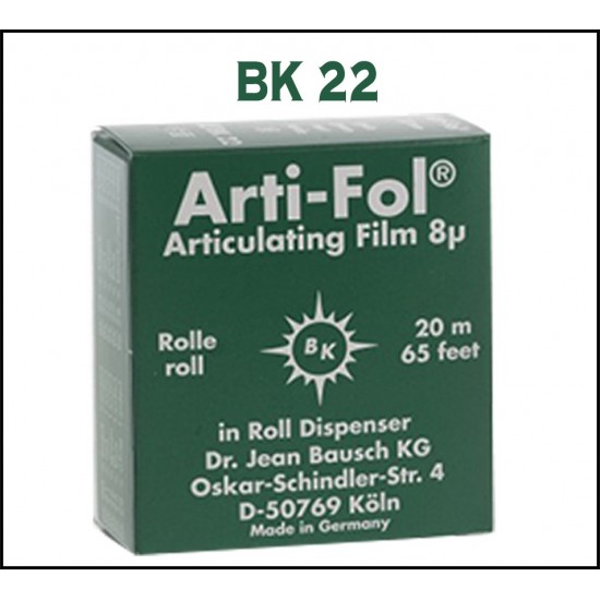 Arti-Fol Plastic With Dispenser 8 Micron BK 22 BAUSCH Articulating Papers Rs.1,215.25
