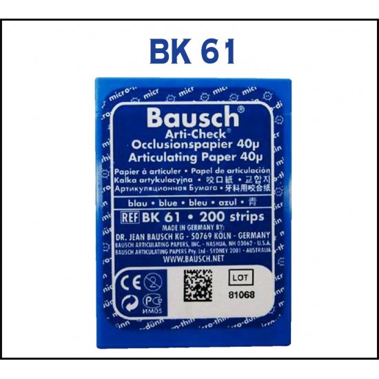 Articulating Paper 40 Microns Pre-Cut BK 61 BAUSCH Articulating Papers Rs.676.27