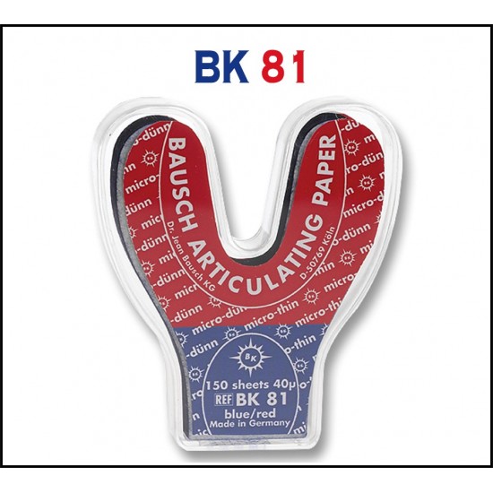 Articulating Paper Horseshoe 40 Microns BK 81 BAUSCH Articulating Papers Rs.2,430.50