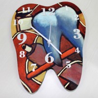 Dental Art Wall Clock