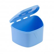 Denture Box Large Translucent Blue