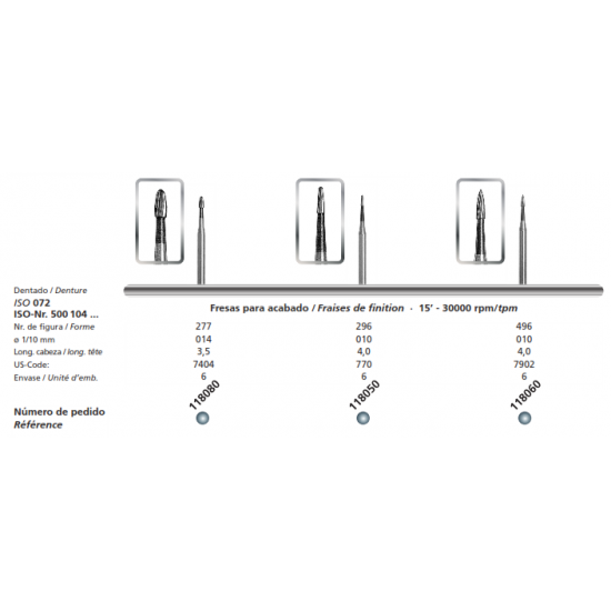 Dia Carbide Finisher - Pack of 2 DFS Lab Carbide Burs Rs.700.89