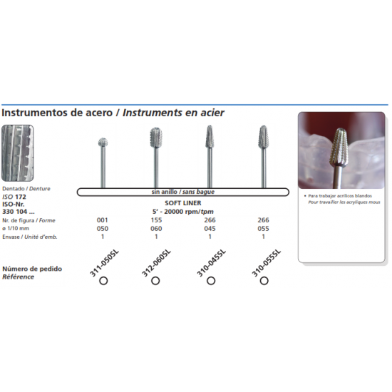 Steel Bur Softline - 312-060SL DFS Cutters and Trimmers Rs.953.57