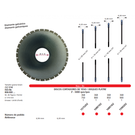Plaster Cut Discs 0.30mm 1575202 DFS Plastercut Rs.3,946.42
