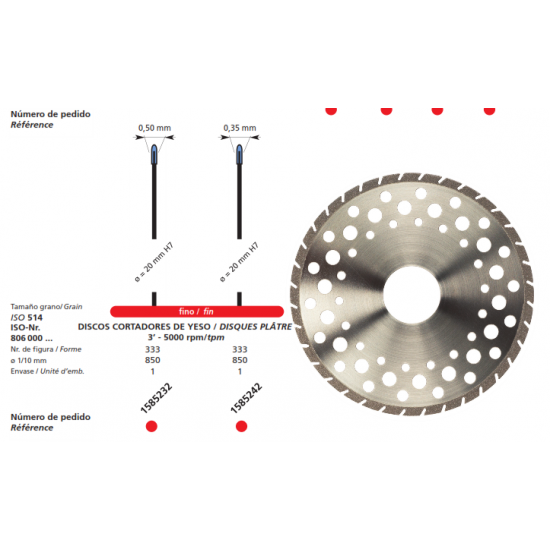 Plaster Cut Discs 0.35mm 1585232 DFS Plastercut Rs.5,491.07