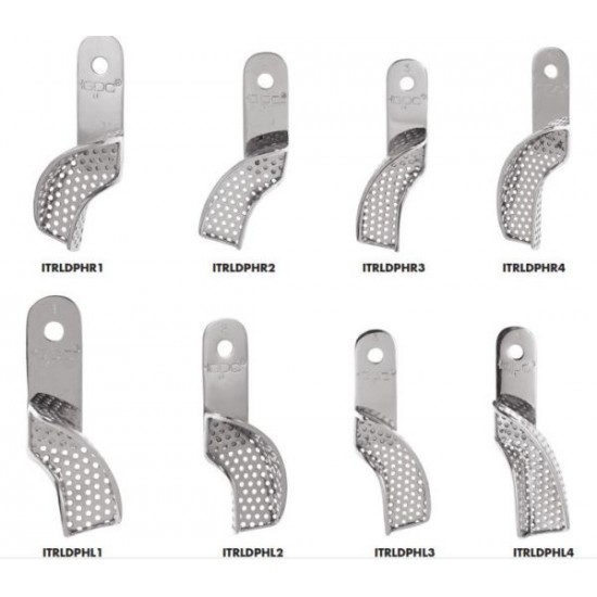 Impression Trays Half Perforated Set of 8 IMPTHLRS8 GDC Impression Trays Rs.3,428.57