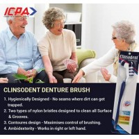 Clinsodent Denture Cleanser Brush