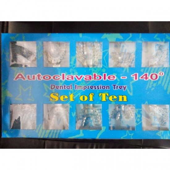 Plastic Impression Trays Autoclavable Set of 10 Indian Impression Trays Rs.200.89