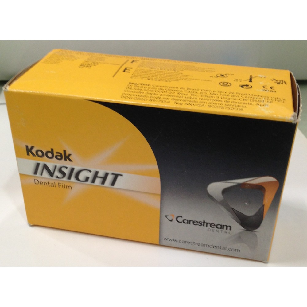 Kodak Dental Intra Oral E-Speed X-Ray Film – Size 2, Box Of 150 Films – Made In USA
