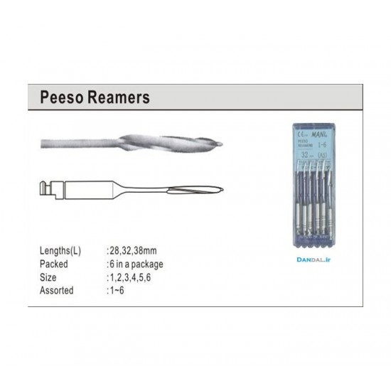 Peeso Reamers 32mm 1~6 Mani Hand Files Rs.434.82