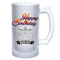 Birthday Dental Beer Frosted Mug for Gift