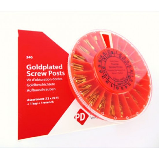 Screw Post Refill Gold Plated PD Swiss Metal Post Rs.446.42