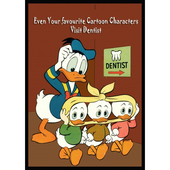 Cartoon Pedo Poster Plates Zahnsply Dental Poster Plates Rs.178.57