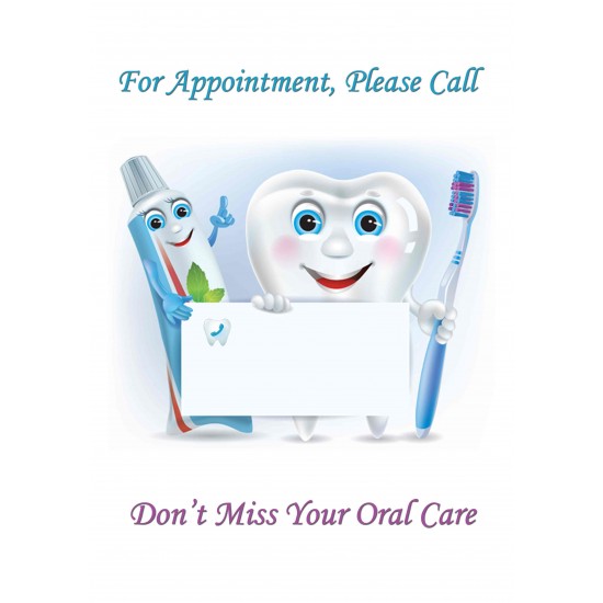 For Appointment Poster Plates Zahnsply Dental Poster Plates Rs.178.57