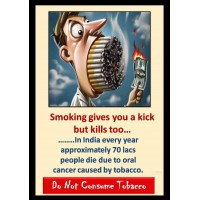 Smoking Kills Poster Plates