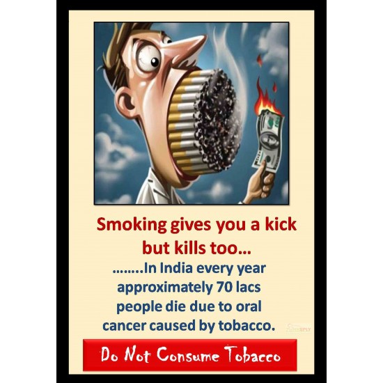 Smoking Kills Poster Plates Zahnsply Dental Poster Plates Rs.178.57