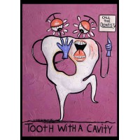 Tooth with Cavity Poster Plates