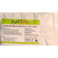 Lot of 100 Disposable Dental 6 in 1 Kit