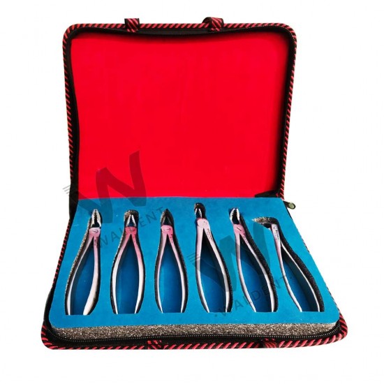 Atraumatic Extraction Forceps Kit Coarse Serrations WALDENT Dental Instruments Rs.25,892.85