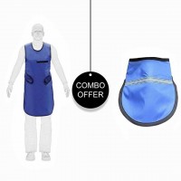 Combo Of Lead Apron and Thyroid Shield Collar