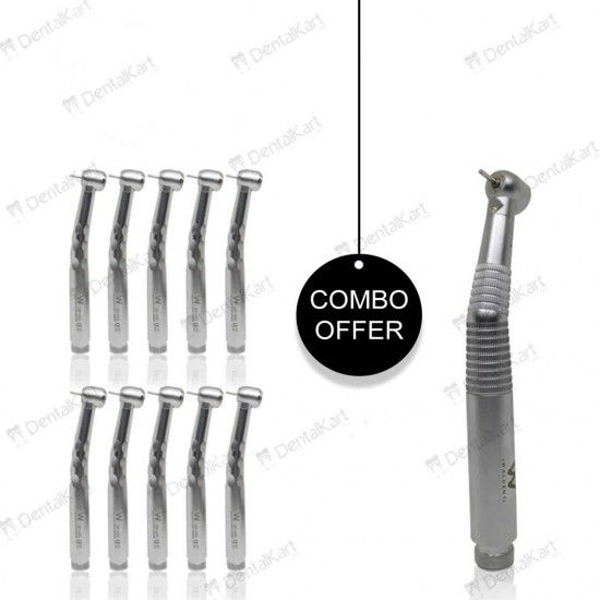 Combo Offer Eco Air Rotor 10 Pcs and LED Air Rotor Handpiece Combo Offer Eco Air Rotor 10 Pcs and LED Air Rotor Handpiece WALDENT Handpiece Rs.16,071.42