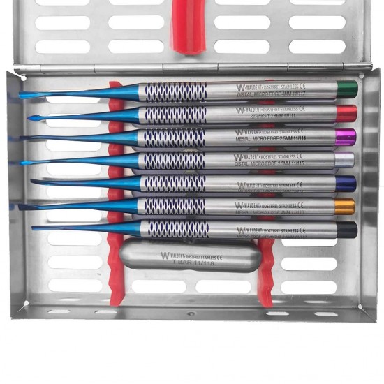 Luxating Elevators Premium Set With Cassette WALDENT Dental Instruments Rs.13,392.85