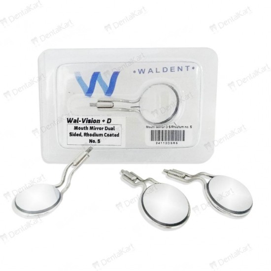 Mouth Mirror Tops Rhodium Coated Mouth Mirror Tops Rhodium Coated WALDENT Dental Instruments Rs.250.00