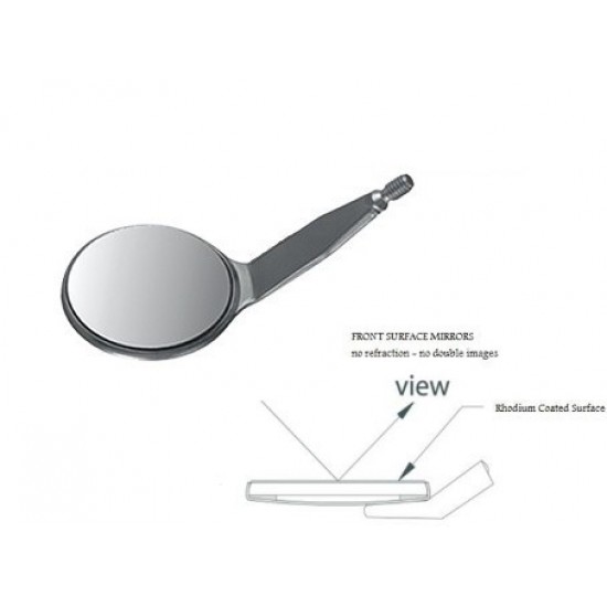 Mouth Mirror Tops Rhodium Coated Mouth Mirror Tops Rhodium Coated WALDENT Dental Instruments Rs.250.00