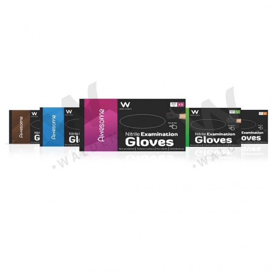 Nitrile Examination Gloves - Black WALDENT COVID PROTECTION Rs.513.39