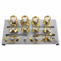 Rubber Dam Clamps Kit Titanium Gold