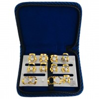 Rubber Dam Clamps Kit Titanium Gold